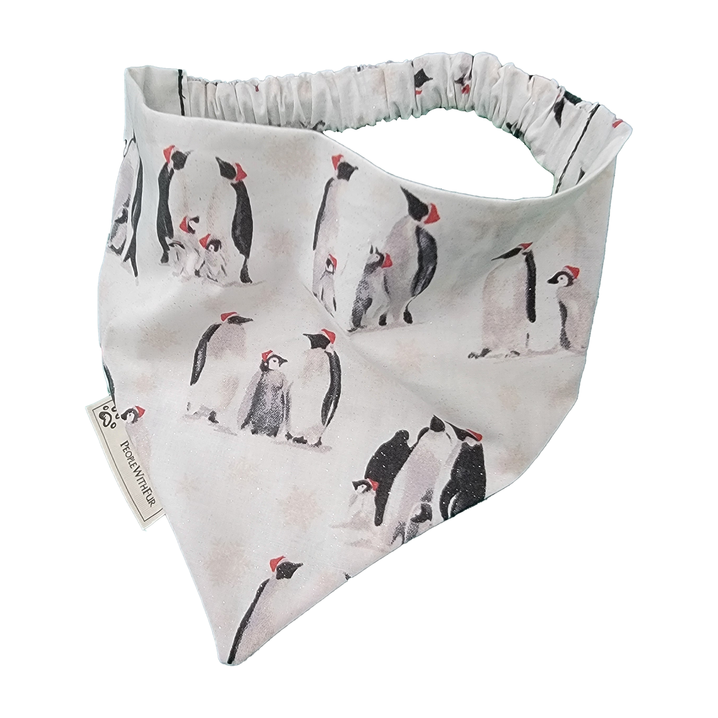 Christmas Penguin Party Dog Bandana