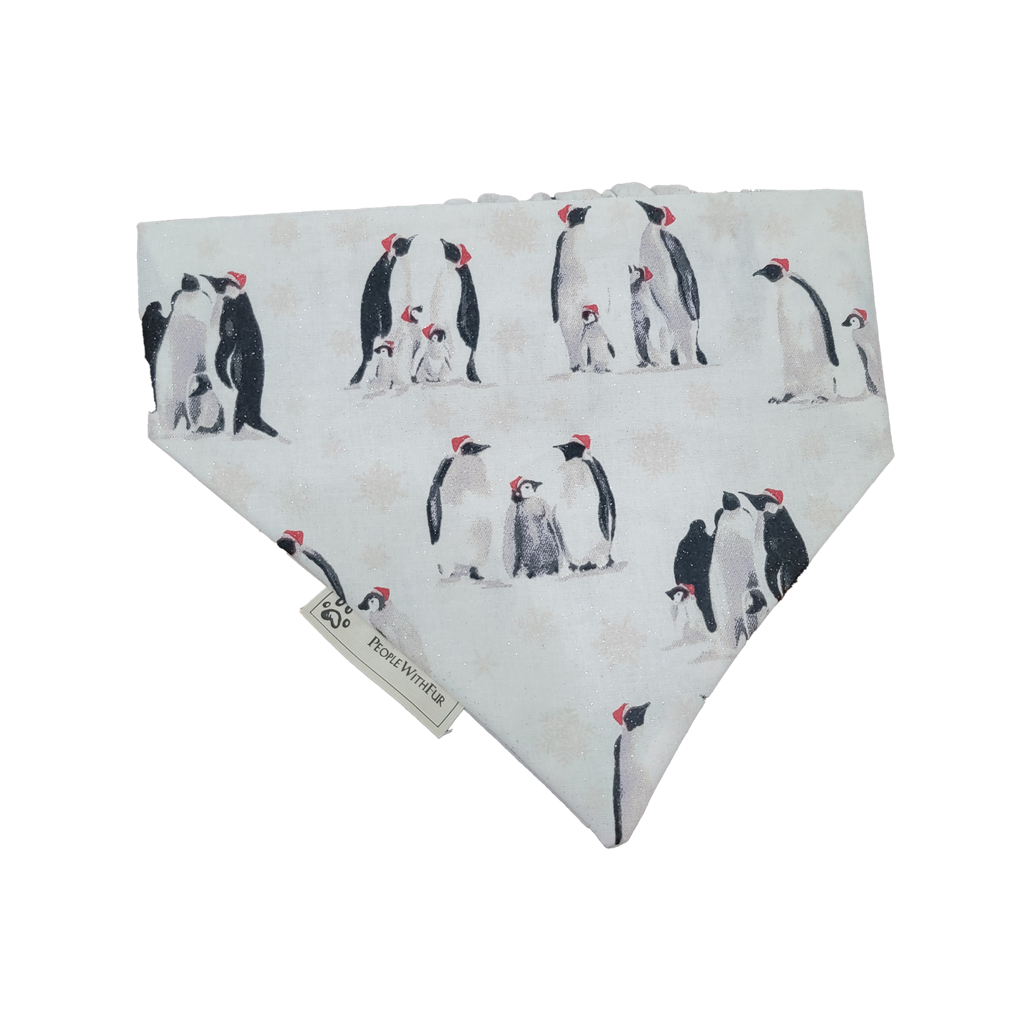 Christmas Penguin Party Dog Bandana