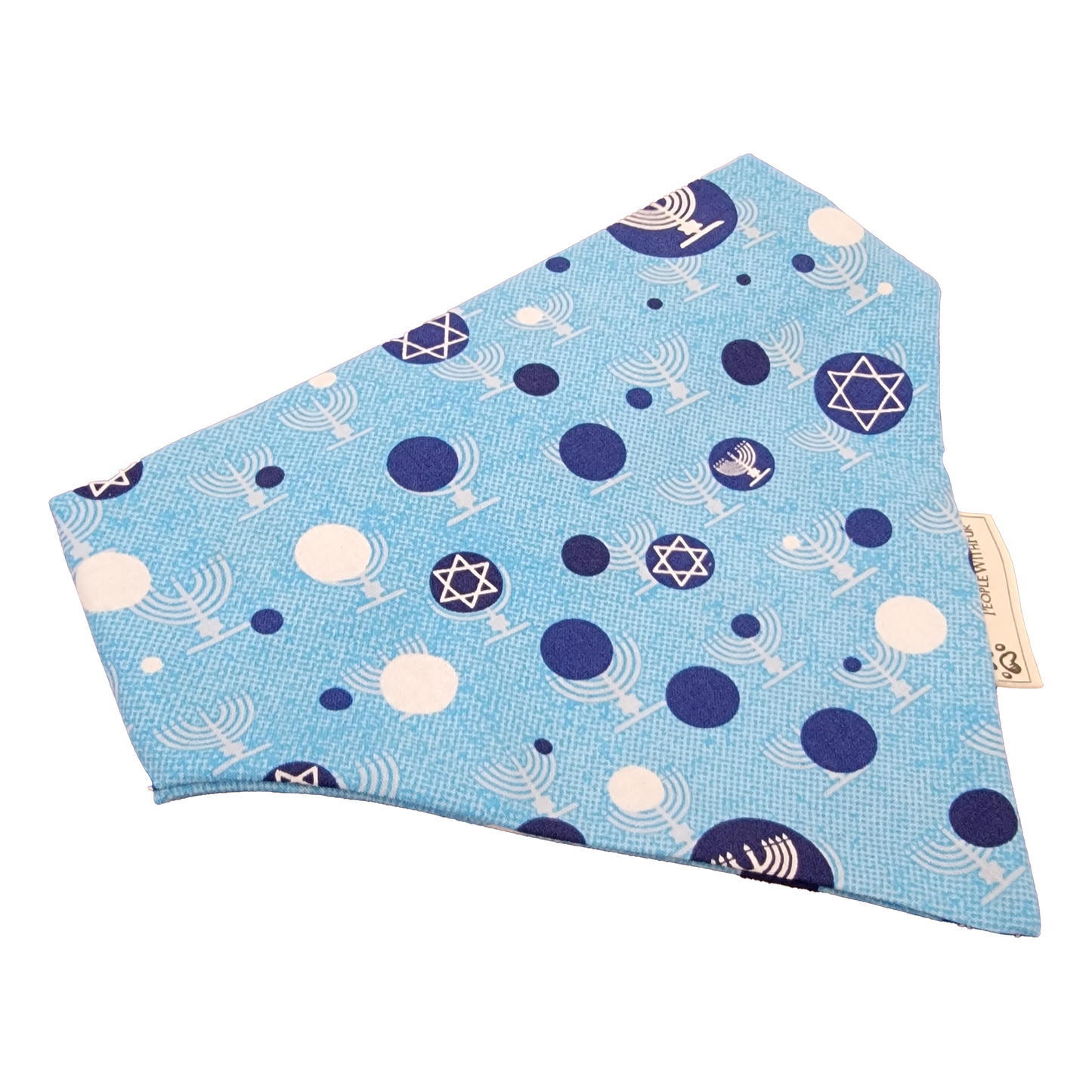 Hanukkah Menorah Star of David Dog Bandana